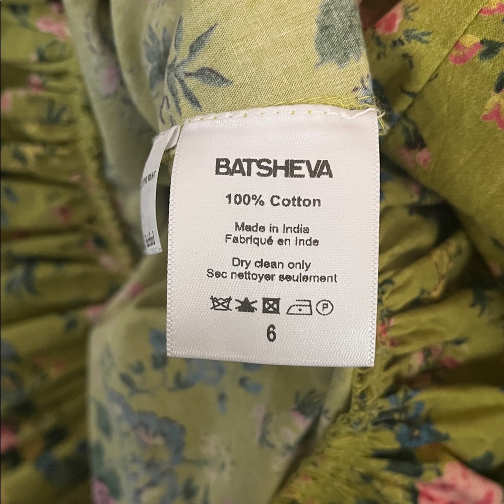 Batsheva + Laura Ashley Floral Green Dress - Picture 5 of 7